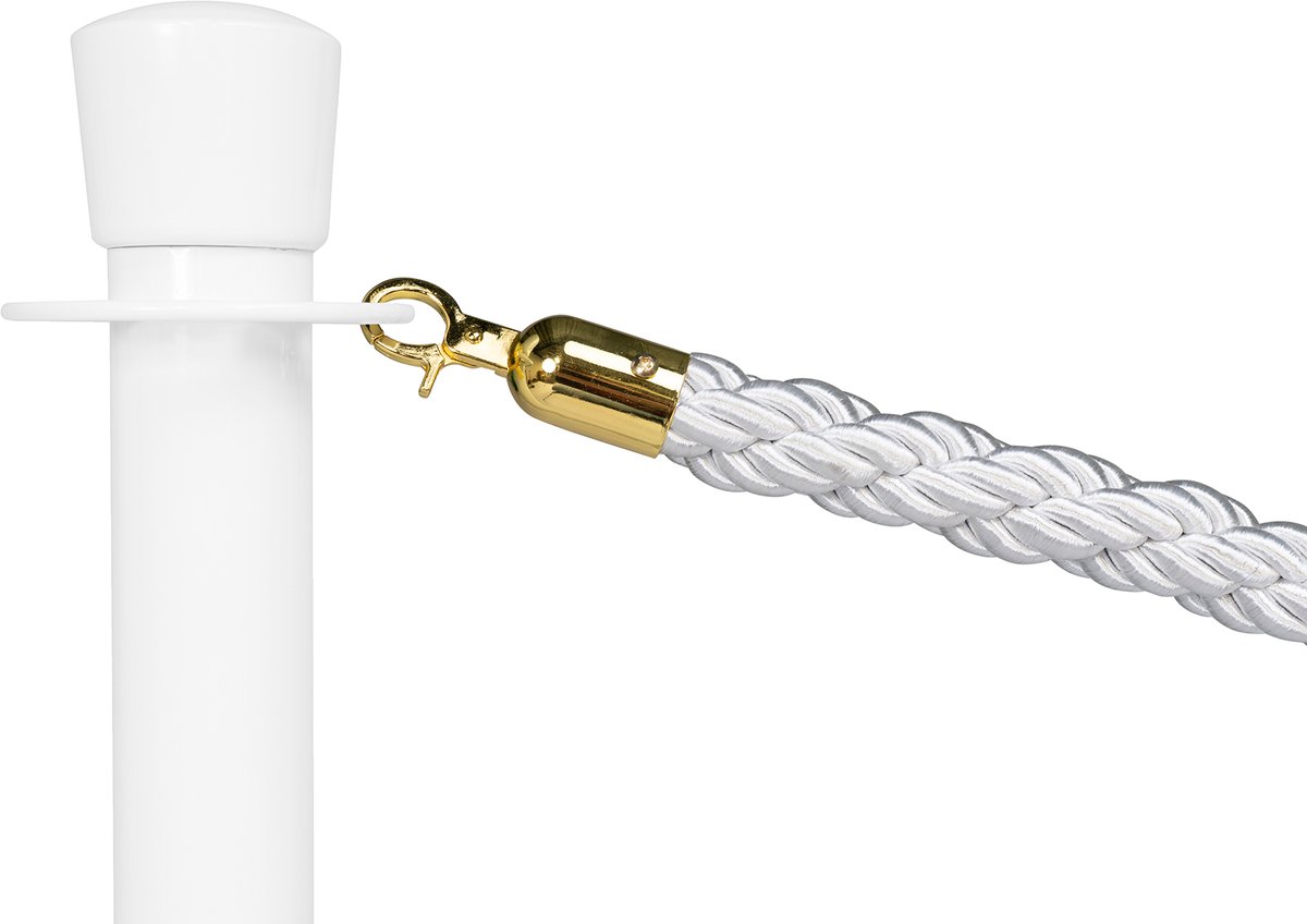   | Afzetkoord Gedraaid | Messing - Wit